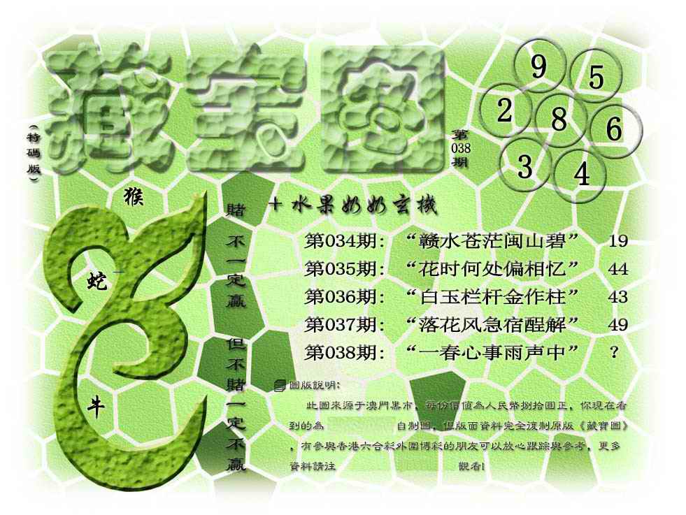 038期藏宝图(正版)[图]